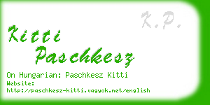 kitti paschkesz business card